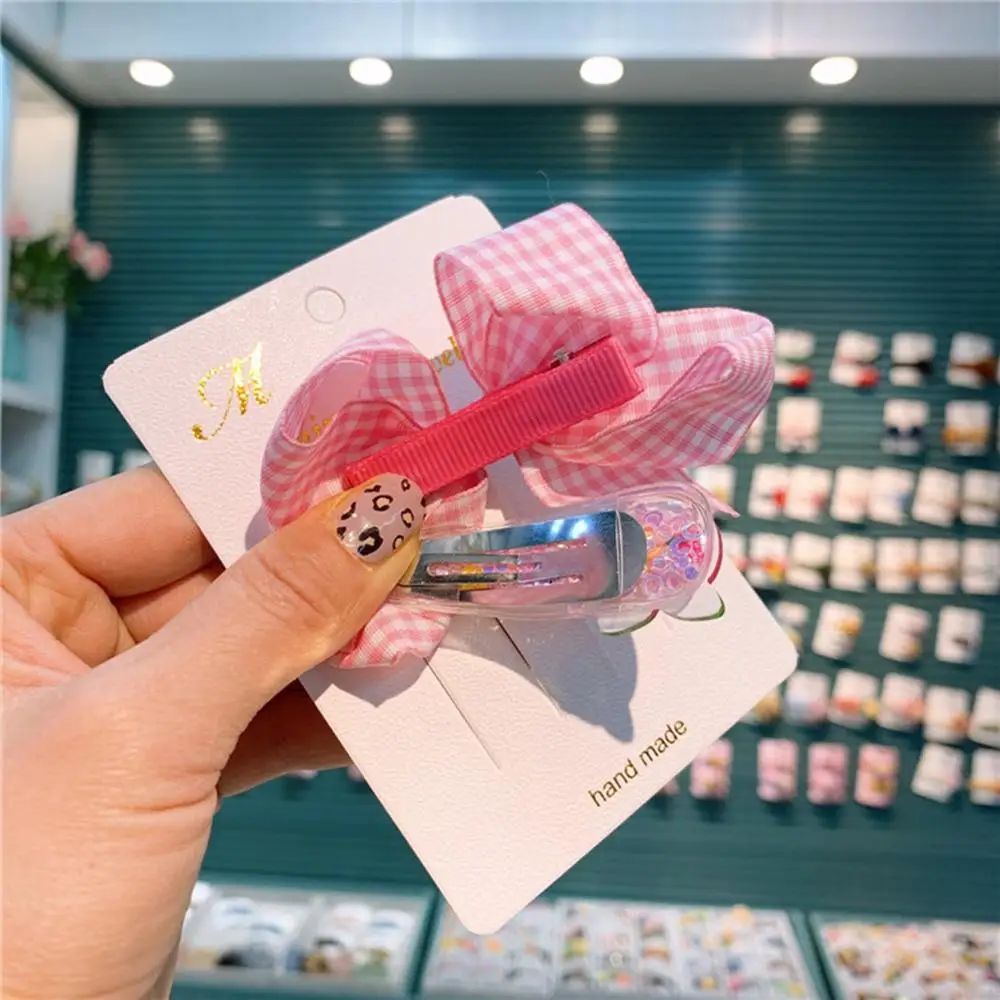 

2 шт., заколки для волос в клетку с принтом фруктов