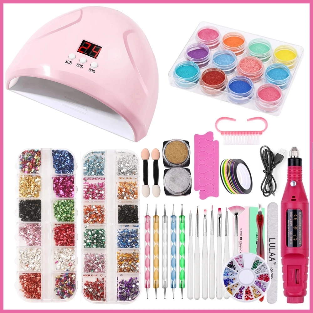

Manicure Set for Nail 36W UV LED Nail Lamp Nail Set Electric Nail Drill Machine Nail Lamp Dryer Salon Nail Art Tools Kit