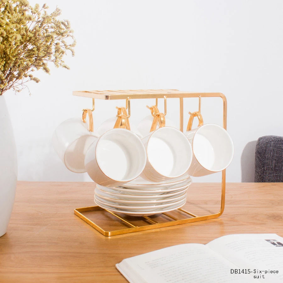 Изысканная кофейная чашка в европейском стиле индивидуальное позолоченное