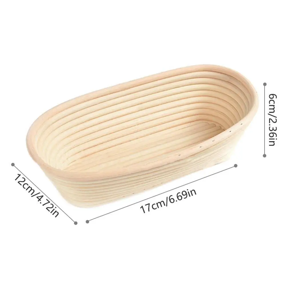 Овальная корзина из ротанга для теста проверяющая цветущую корзину хлеба