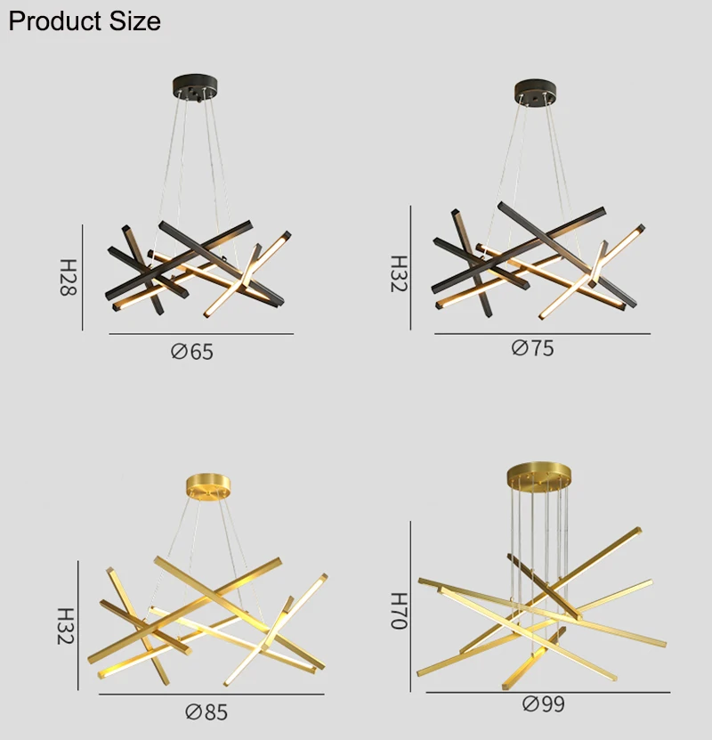 

2020 Modern LED Chandelier Lighting For Living Room 90V-240V Winfordo Lighting