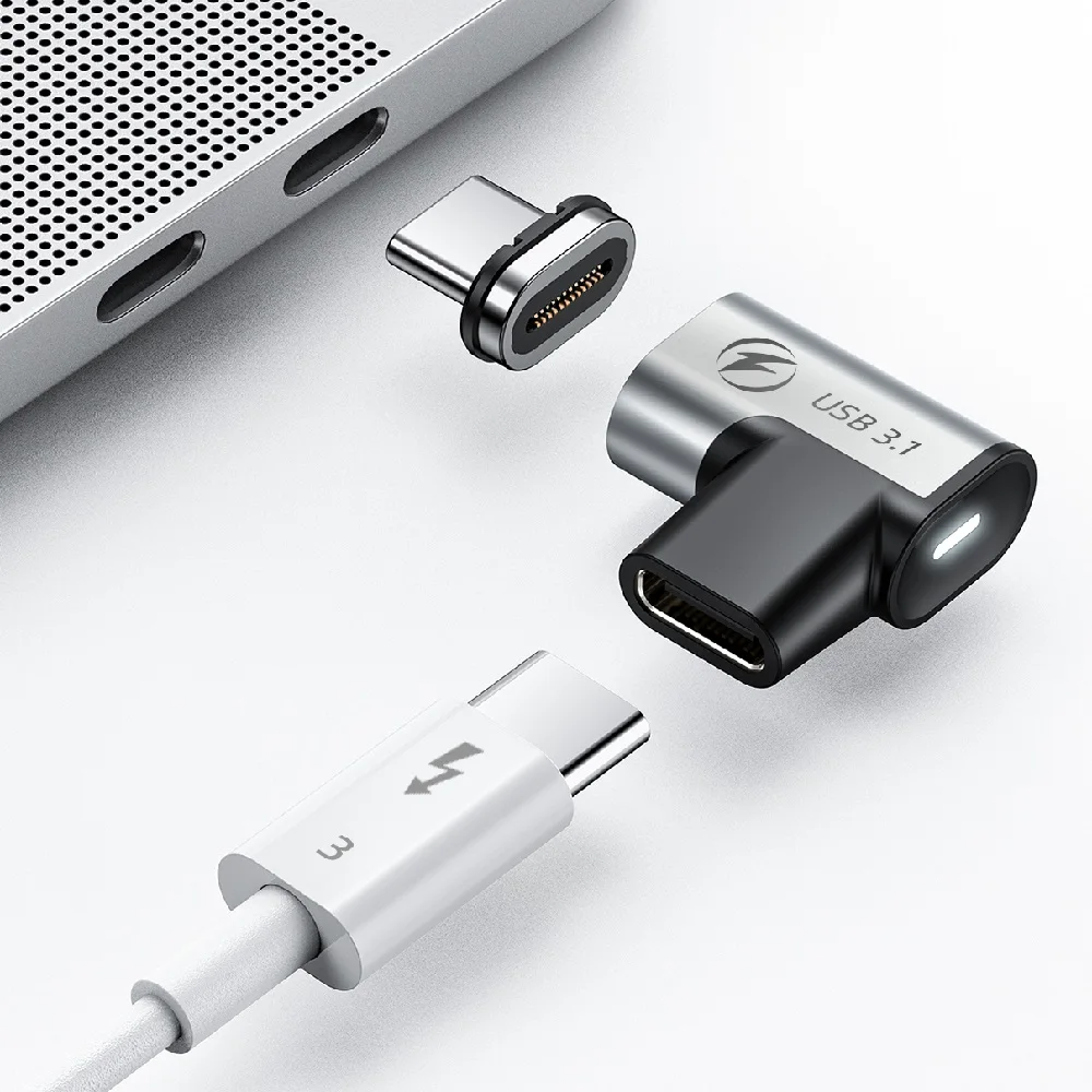 

USB Type C 3,1 адаптер 90 градусов 24pin PD100W Разъем для Macbook Samsung USB кабель-конвертер 4K 10Gbs кабель для передачи данных