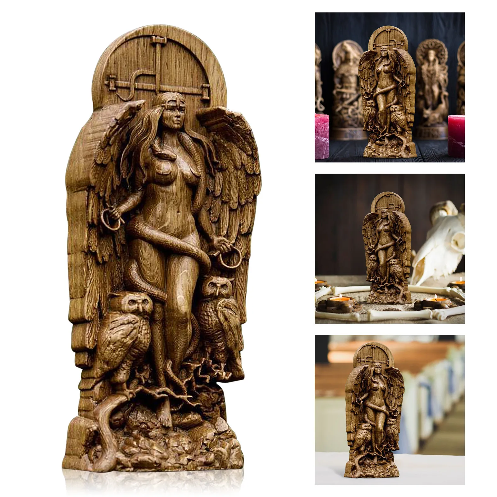 

Creative Statues Ornaments Famliy Decoration Resin Scandinavian Pantheons Norse Gods Desktop Ornament Figurines Decorative