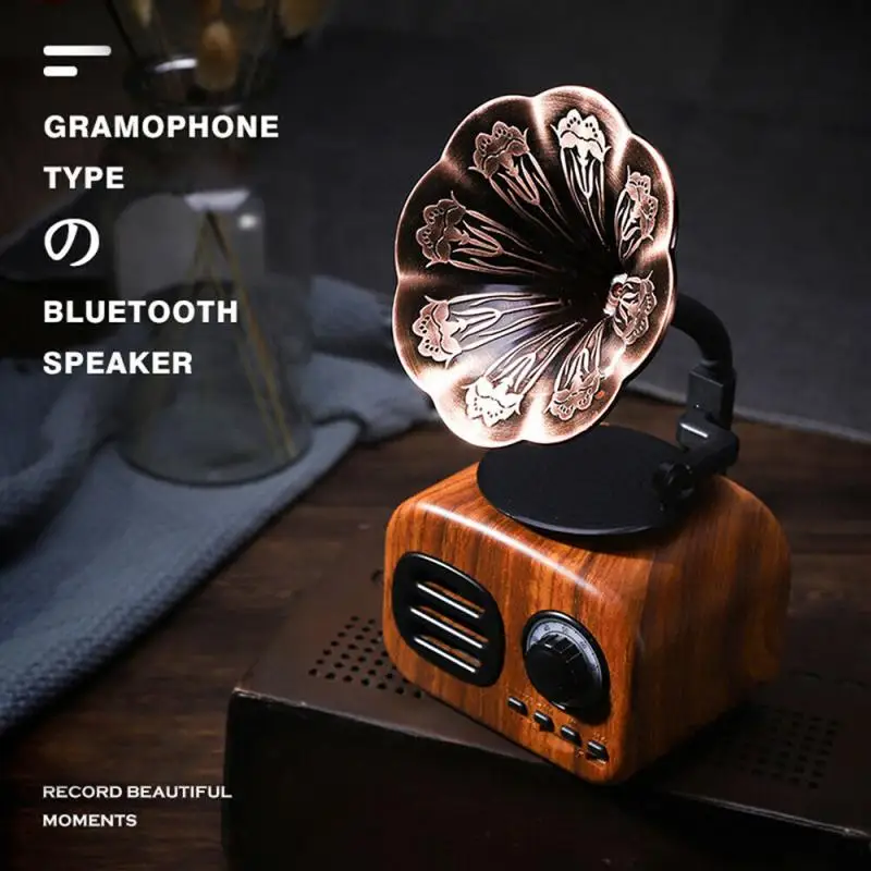 Мини Bluetooth динамик в деревянной рукоятке креативной формы беспроводной TF радио