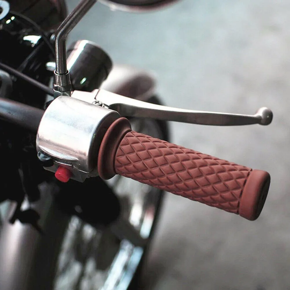 2. Мотоциклетный руль 7/8 дюйма для большинства мотоциклов 2 шт. коричневый большой