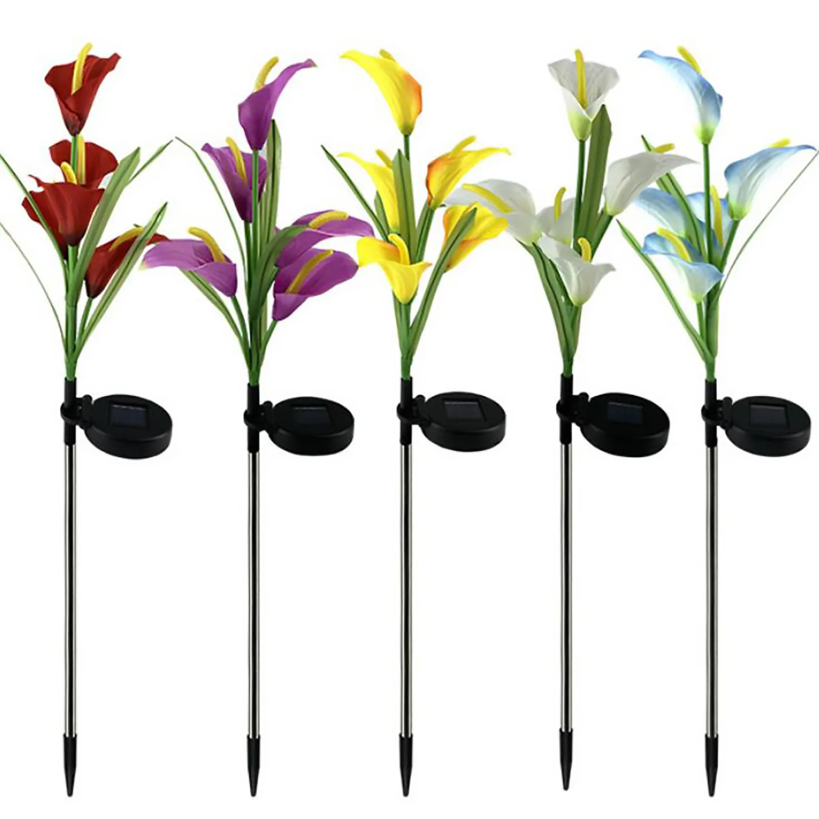 2021top домашний декор Солнечный 5LED светильник Li ly Калла садовый искусственный