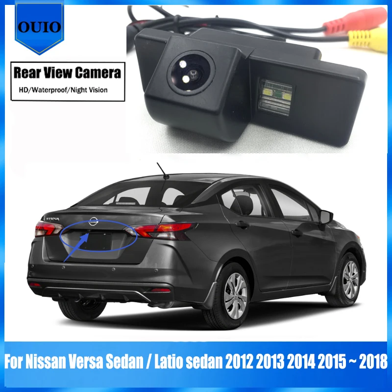 

Водонепроницаемая камера заднего вида для Nissan Versa Sedan/латио sedan 2012 2013 2014 2015 ~ 2018