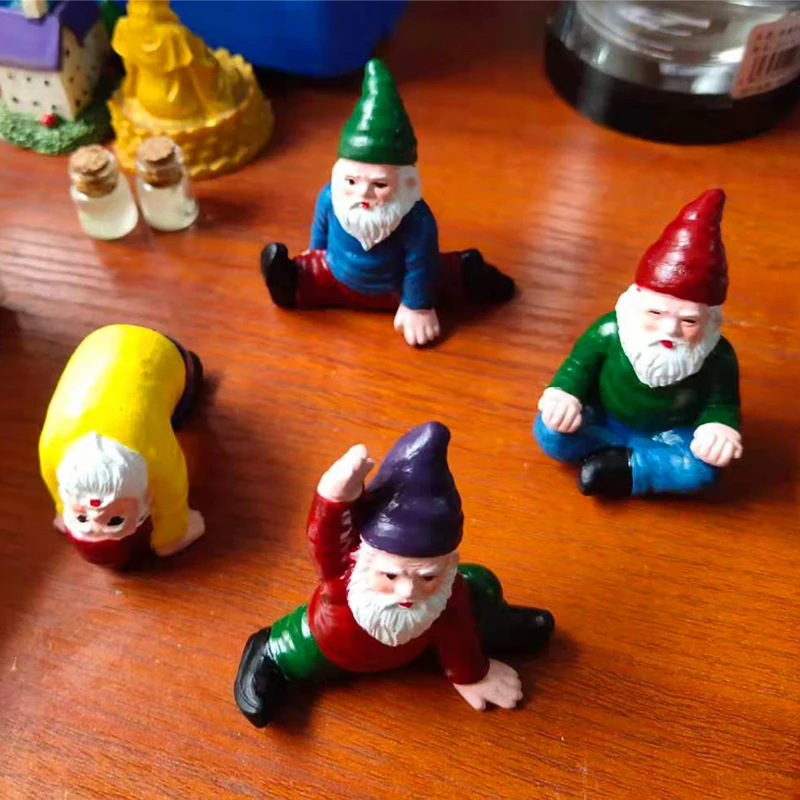 

Resin Figurines Yoga Elves Dwarves Garden Ornaments Creative Elves Resin Crafts Gnome Home Figurines Decorations Dwarfs