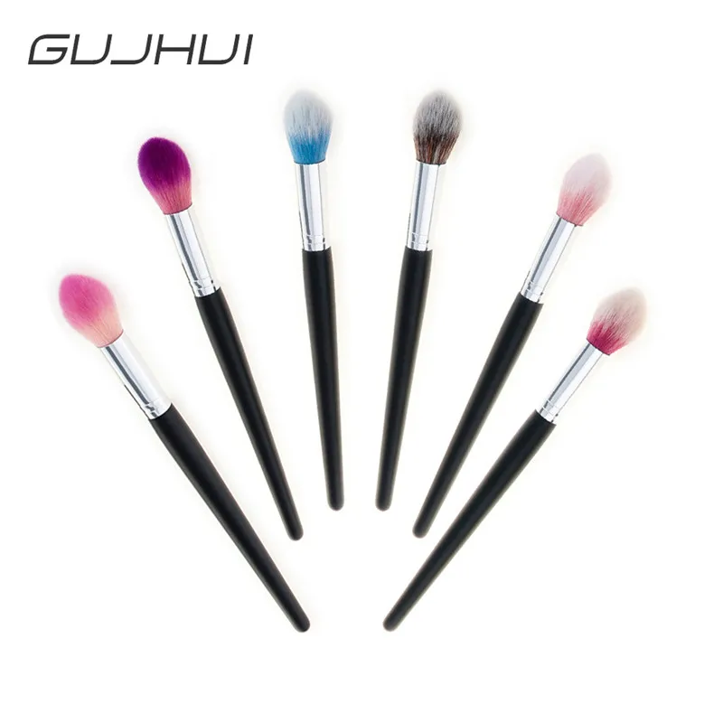 1Pc Flame Top Tapered Makeup Brush Foundation Powder Contour Highlight Highlighter Blending Cosmetic Beauty Tools | Красота и