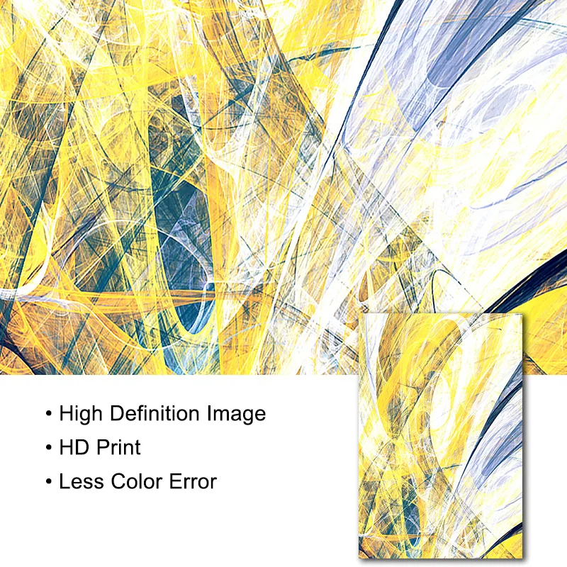 Желтая и синяя Настенная картина абстрактные постеры принты Современная Картина