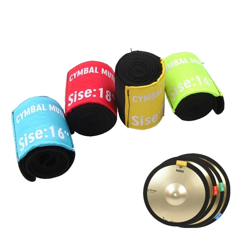 14 16 18 20 дюймов Cymbal Mute Circle Ring Drum Set Hi-hat тренировочный глушитель 4 размера на выбор |