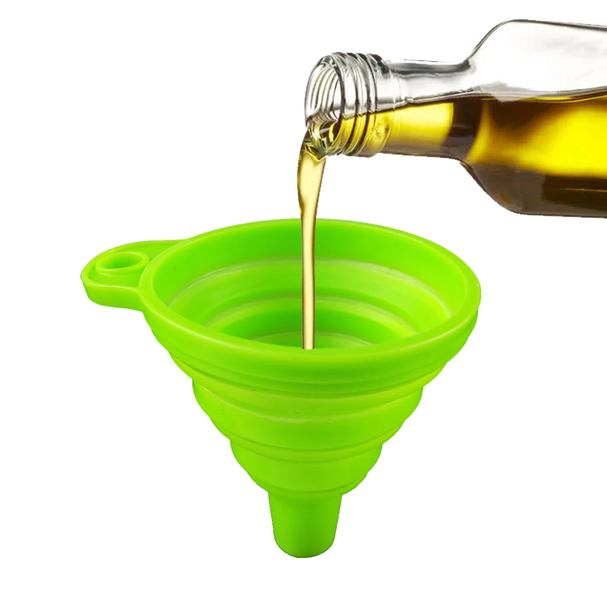 

Silicone Gel Foldable Collapsible Style Funnel Hopper Kitchen Cooking Tools Accessories Gadgets Chocolate baking Cake Accessory