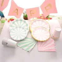 disposable tableware birthday party decoration kids happy birthday decorations wedding decorations baby shower girl boy