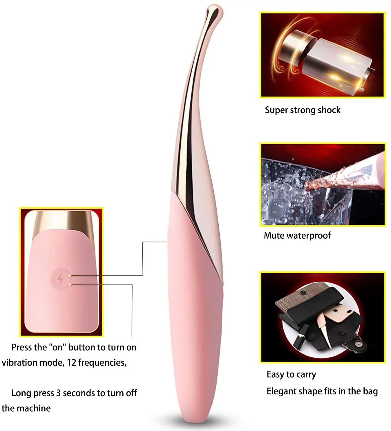 Sex G spot Vibrators for Women Ultrasonic High Frequency Scream Orgasm Clitoris Stimulator Adult Toy Nipple Massage Vibrator | Красота и
