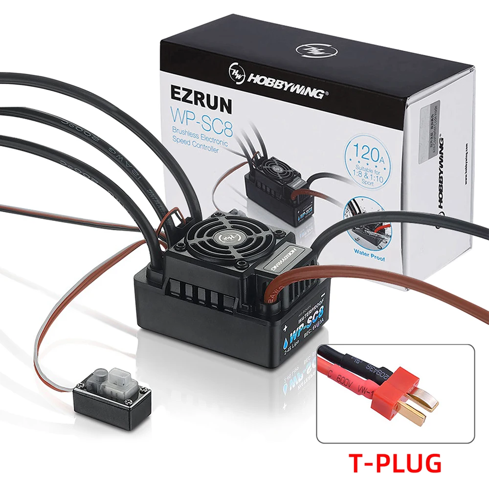 RC ESC оригинальный Hobbywing EZRUN WP SC8 120A 2-4S Lipo бесщеточный водонепроницаемый