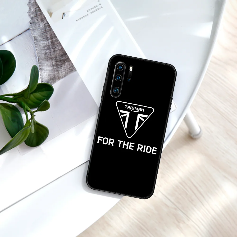 

Motocycle Triumph Phone Case For Huawei P Mate Smart 10 20 30 40 Lite Z 2019 Pro black Cell Trend Back Luxury Prime 3D