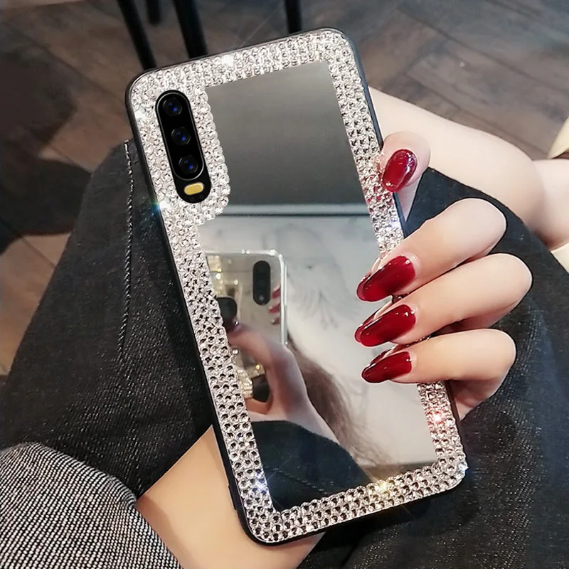 Алмазный зеркальный чехол для телефона Vivo X9 X9S X20 Plus X21 X23 X273D V5 V7 V9 V15 Y70 Y17 V11 lite NEX Y19 Z5X
