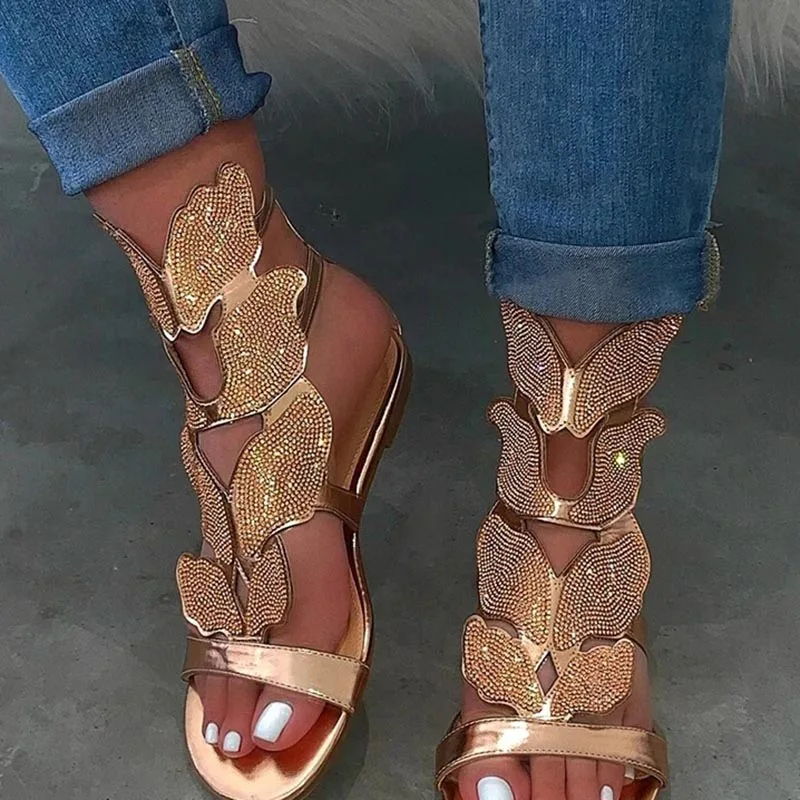 

2020 Rhinestone New Women New Soft-slip Non-slip Sandals Foam Sole Durable Sandals Ladies Outdoor Beach Sandals