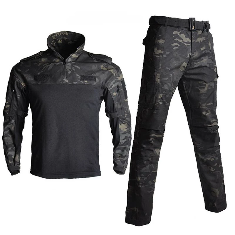 Tactical FG Long-sleeved Frog Suit Men Hunting Camouflage Clothes Shirt + Pants US Military Army Combat Training Uniform S-XXL | Спорт и