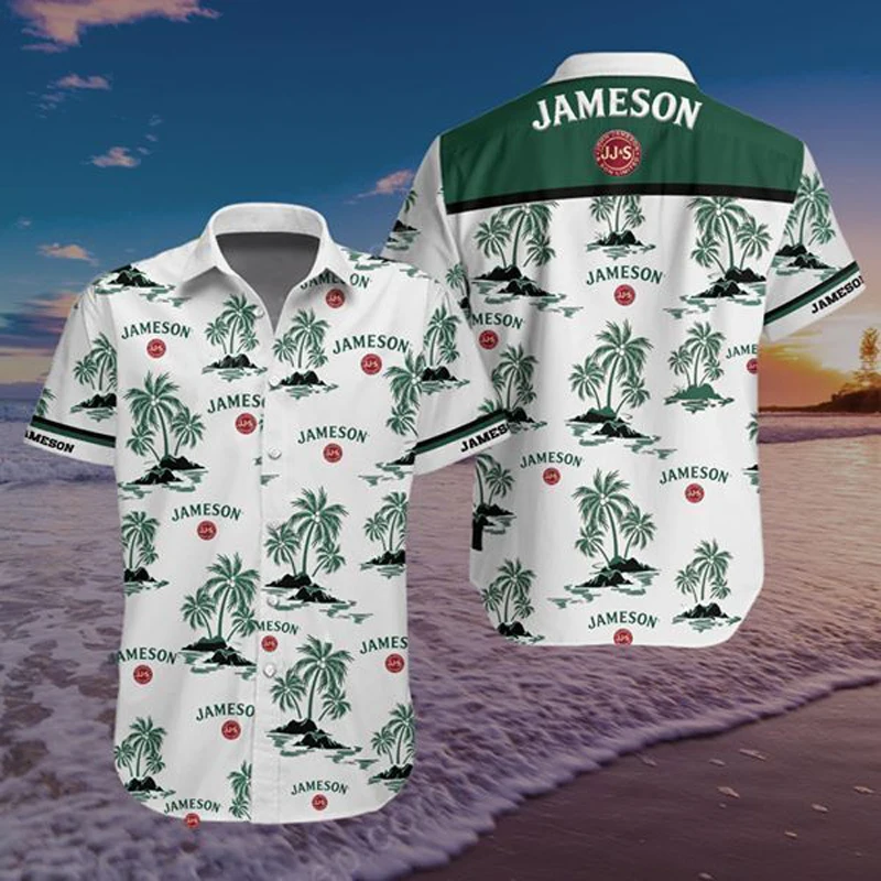 

2021 New Arrival Men's Shirt Button Shirt Summer Islands Casual Short Sleeves Tops Oversize Big size