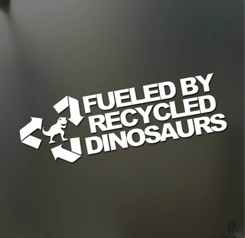 Забавная гоночная наклейка с переработанными динозаврами JDM бензиновая модель