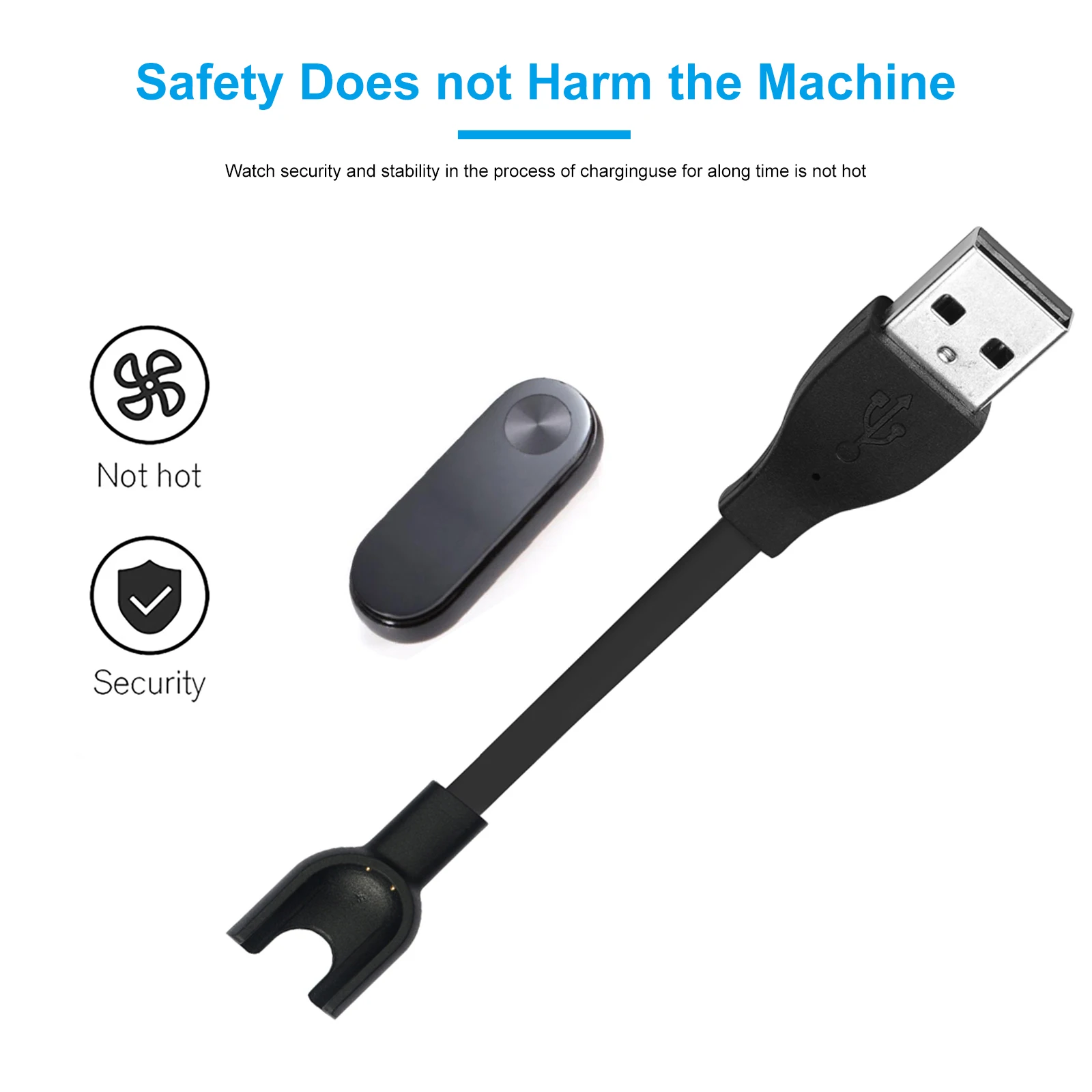 Умный USB-кабель для зарядки Mi Band 2 док-станция зарядного кабеля 2-го поколения |