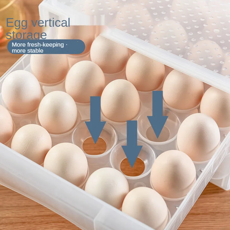 Фотоорганайзер для яиц прямоугольный пластиковый держатель выдвижного ящика