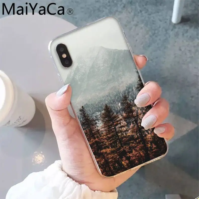 

MaiYaCa Magical nature mountain Soft Phone Case Capa for iPhone 12 8 7 6 6S Plus X XS MAX 5 5S SE XR 12 11 pro promax