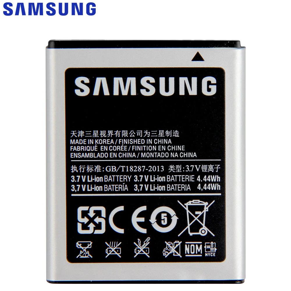 samsung eb494353vu original phone battery for samsung galaxy s5330 gt s5570 i559 s5570 s5232 c6712 s5750 1200mah free global shipping