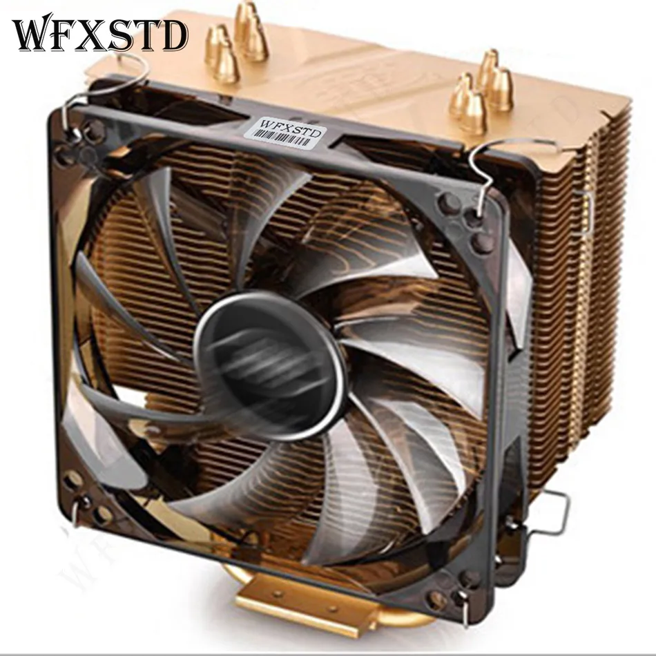 Dual Fan CPU Cooling Heatsink ultra-quiet for Intel 1155 I3 I5 I7 AMD AM2/AM2+/AM3 desktop computer heat pipe radiator Fans | Компьютеры и