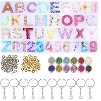 73pcs diy pendant jewelry casting molds silicone resin jewelry molds set with sequins crafting pendant earrings mold