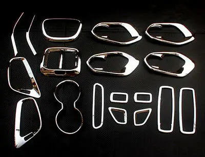 

Внутренняя декоративная накладка ABS Chrome, 1 комплект (18 шт.) для Jeep Cherokee 2014-2018