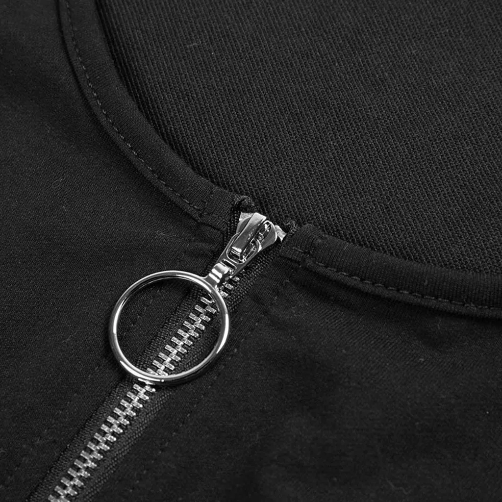 Женское платье на молнии с открытыми плечами готическое черное винтажное