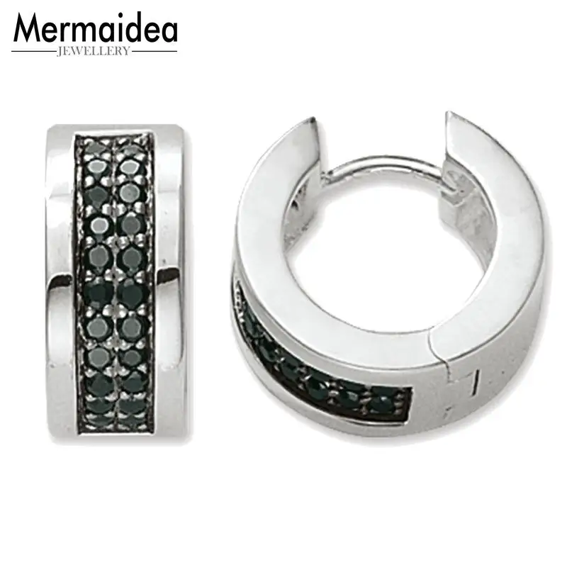 Креольские черные серьги кольца на петлях новинка 2020 модные ювелирные изделия из