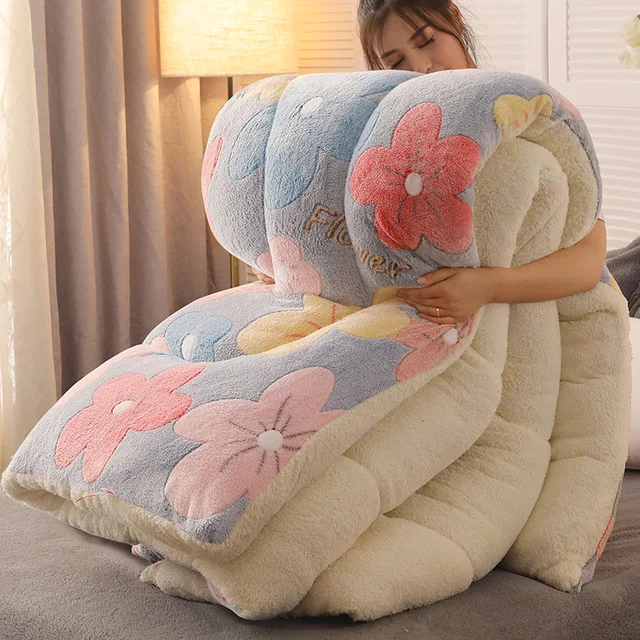 

Зимнее супертеплое искусственное толстое Фланелевое двухстороннее бархатное одеяло из овечьей шерсти диаметром 5 кг для кровати