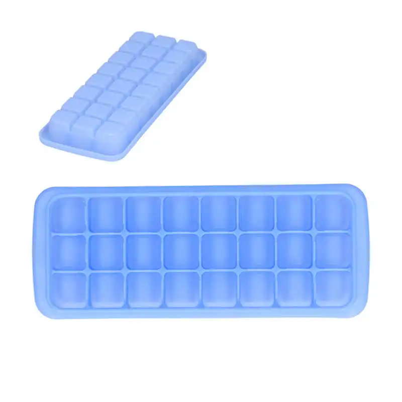 Формы для льда лотки легко снимаются эластичный силикон 24 решетки чистить
