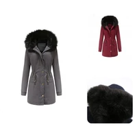 useful cotton coat cold resistant single breasted stylish cotton outwear ladies jackets hooded jacket coat jacket