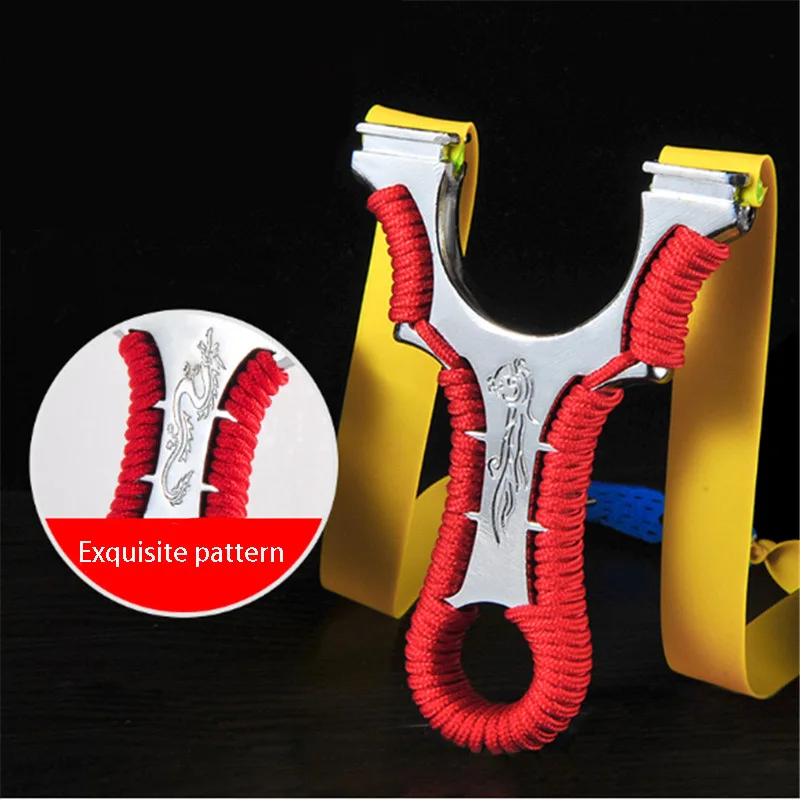 Рогатка из сплава высокопрочная плоская резиновая лента для охоты и стрельбы|Лук