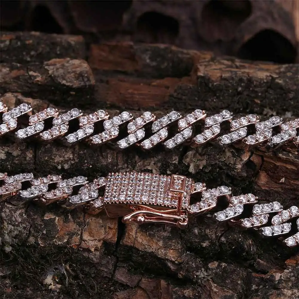 Цепочка JINAO мужская длинная с фианитом многоцветное Ожерелье В Стиле Хип-Хоп