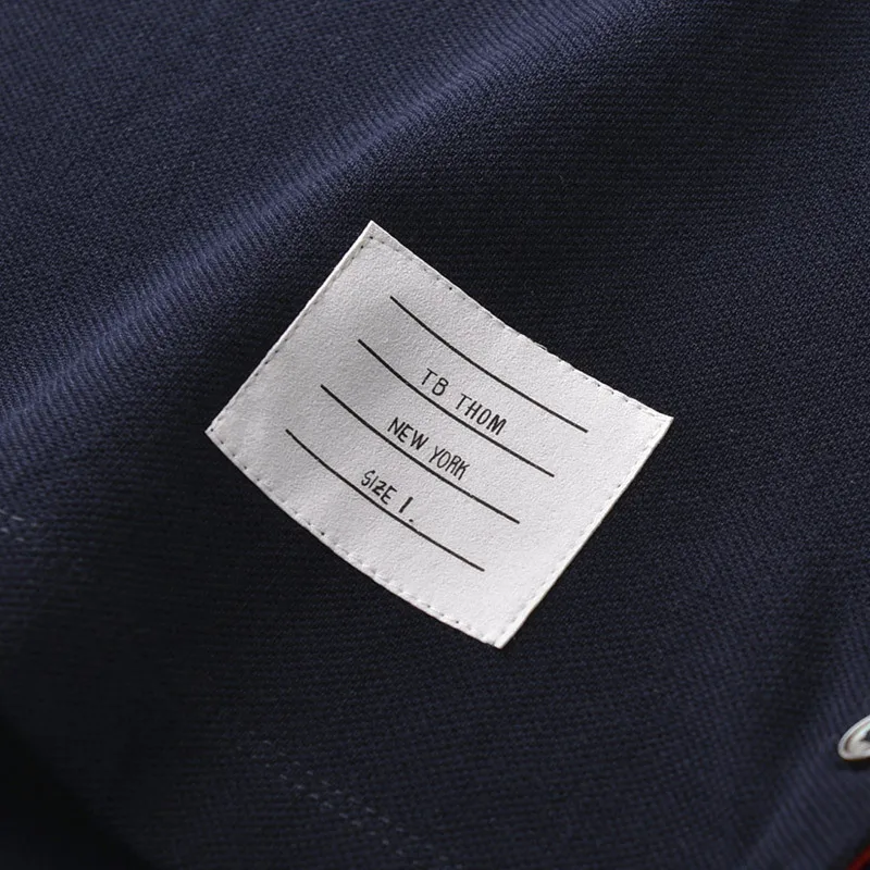 

2021 TB THOM men's loose style short sleeve t-shirts with pocket hip hop o-neck summer tees men cotton tops male