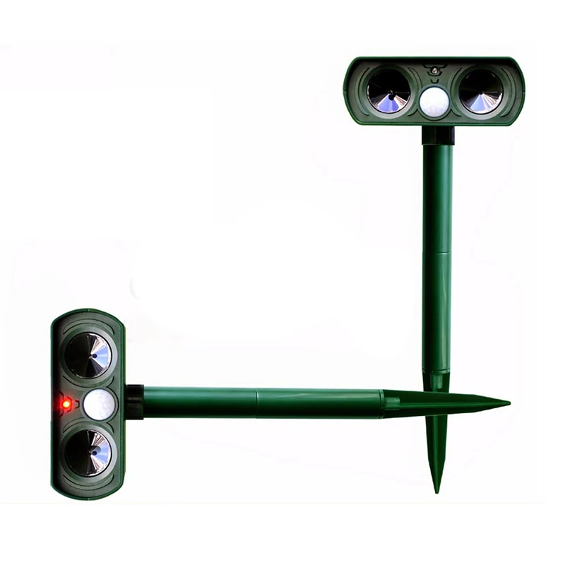 1Pcs Dual Ultra Sonic Solar Power Pest Animal Repeller Cat Dog Fox Deterrent | Спорт и развлечения