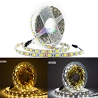 Светодиодная лента CCT 2 в 1, 5 м 10 мм PCB SMD 5050, 60 светодиодовм, белая + теплая белая двухцветная Гибкая ламповая лента, Водонепроницаемая IP65 IP20