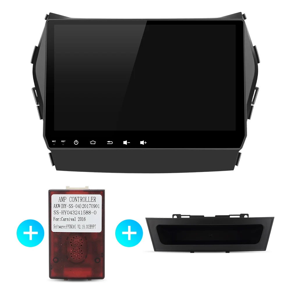 with frame canbus Uniway AIX459071 ips android 9,0 автомобильный dvd для hyundai IX45 Santa fe 2013 автомобильный радиоприемник стерео автомобильный dvd плеер с навигацией плеер gps - Цвет: with frame canbus