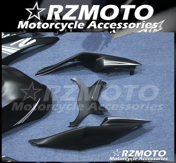 

New ABS whole Fairings kit Fit for Kawasaki Ninja ZX-6R 636 09 10 11 12 ZX6R 2009 2010 2011 2012 black matte add Tank cover