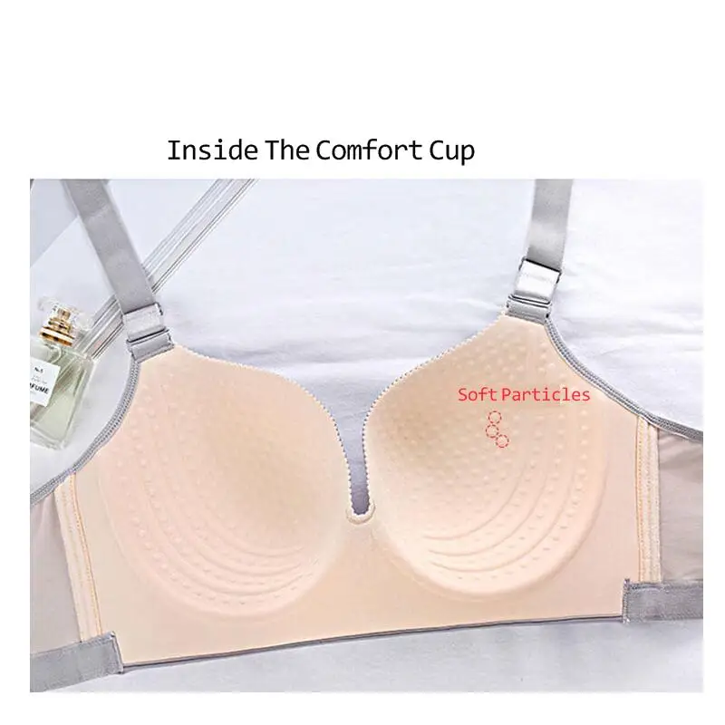 

Women Ultra-Thin Plus Size Underwear Adjusted-straps Large Big D E Cup Bra Comfortable Sexy Full Chest Cup Women's Bra