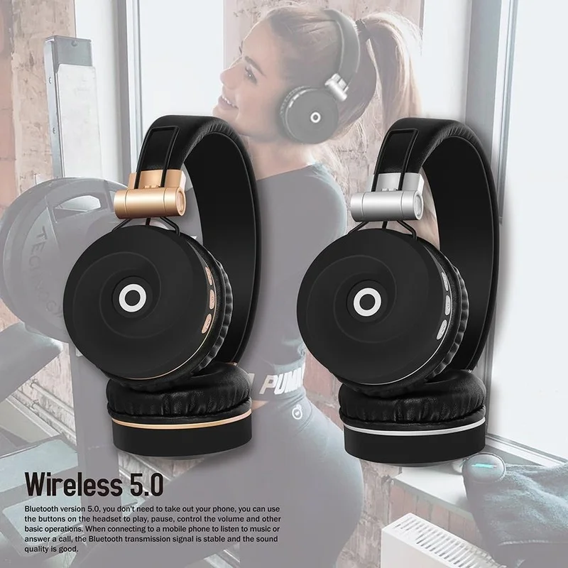 Новинка 2021 беспроводные наушники MH9 Bluetooth 5 0 складные игровые стереонаушники для