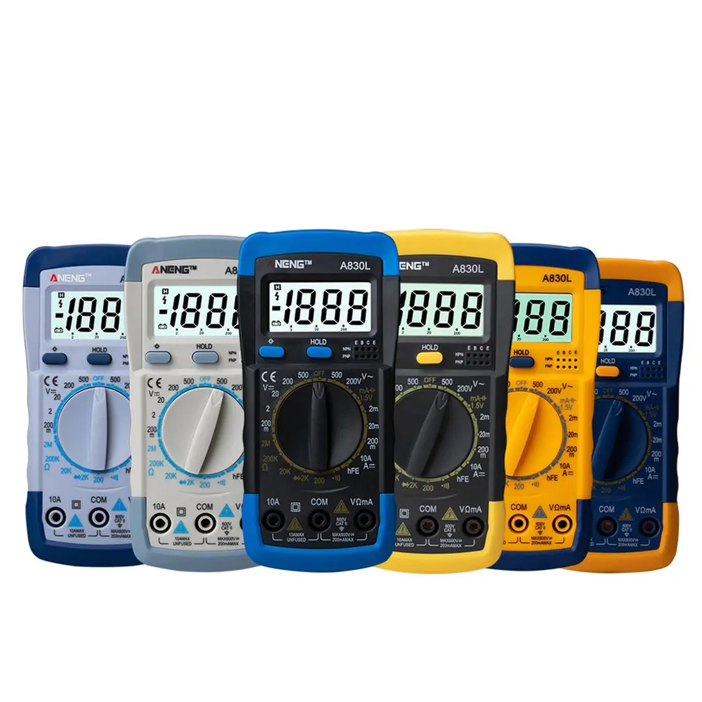 

A830L Multi Function Universal Meter Practical Household Electrical Instrument With High Definition LCD