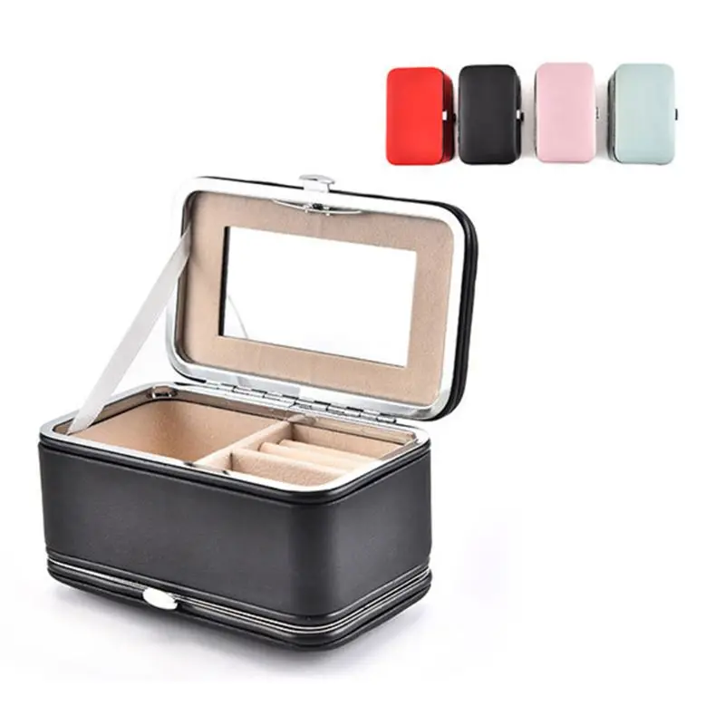 Портативная коробка для ювелирных изделий Кольцо Серьги гвоздики ожерелье