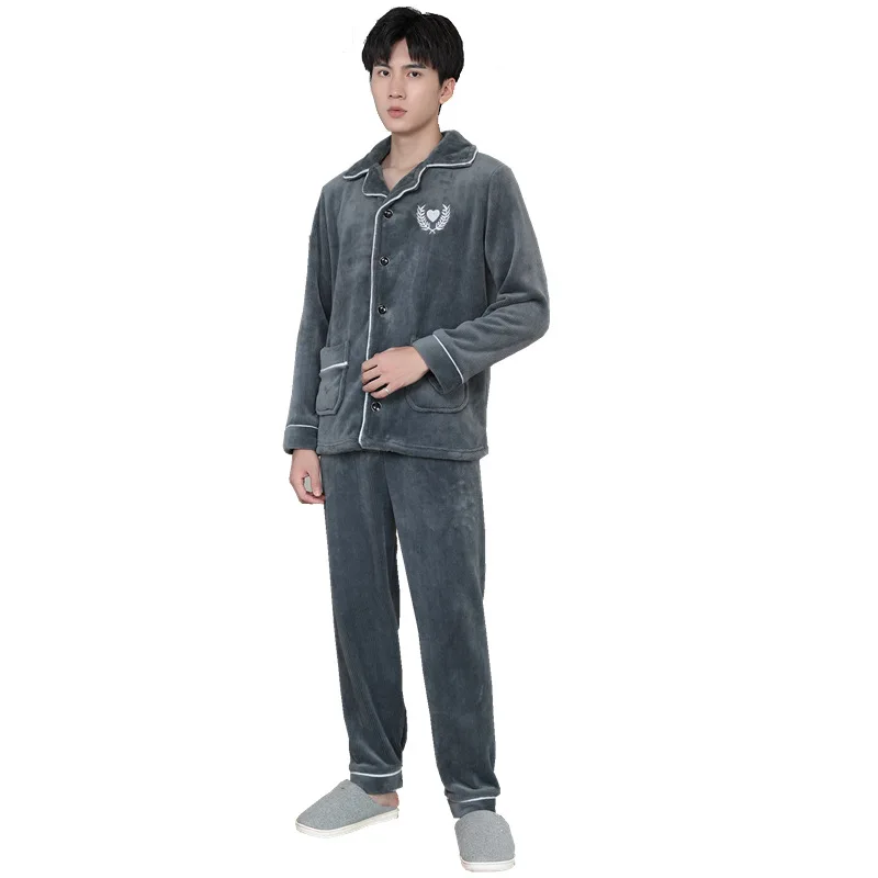 

Lounge Set Wear Home Clothes for Men Home Suit Homewear Men Pajamas Sleepwear Soft Loose Male Nightwear Plus Size