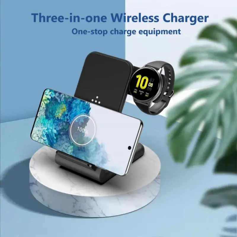 

15W Fast Charge 3 In 1 Wireless Charger For iPhone12 Charge Dock Wireless Charge For iPhone12 Charge Dock For Samsung Galaxy